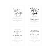 Personalised Classic Wooden Wedding Invitations