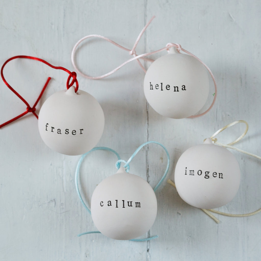 Personalised Ceramic Bauble