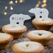 Personalised Arctic Animal Mince Pie Toppers