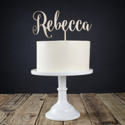 Personalised Wooden Cake Topper
