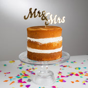 Mr And Mrs Wedding Cake Topper