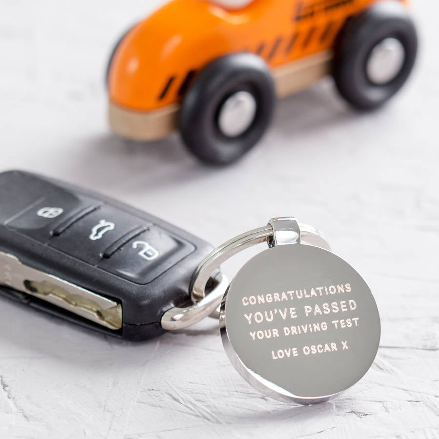 Congratulations You've Passed Your Test Keyring