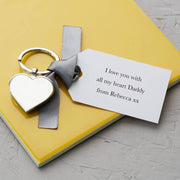 Father's Day Keyring With Personalised Tag