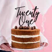Milestone Birthday Acrylic Cake Topper