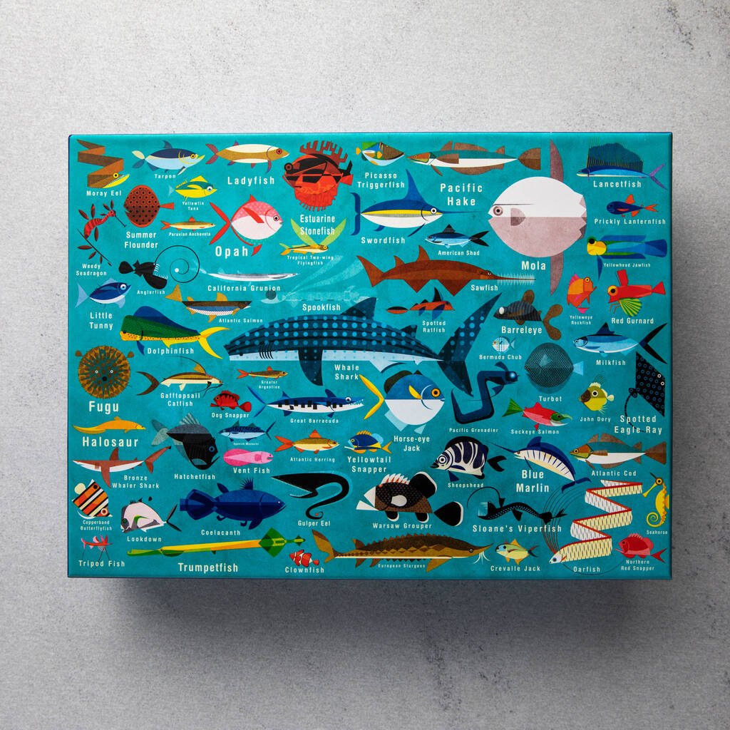 Ocean Life 1000 Piece Family Jigsaw Puzzle