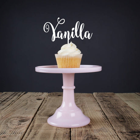 Personalised Acrylic Flavour Cup Cake Topper