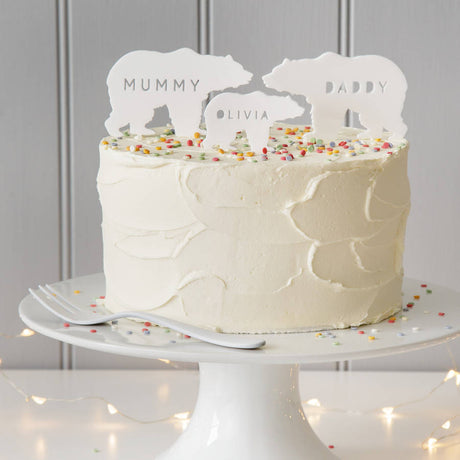 Personalised Arctic Animal Cake Toppers