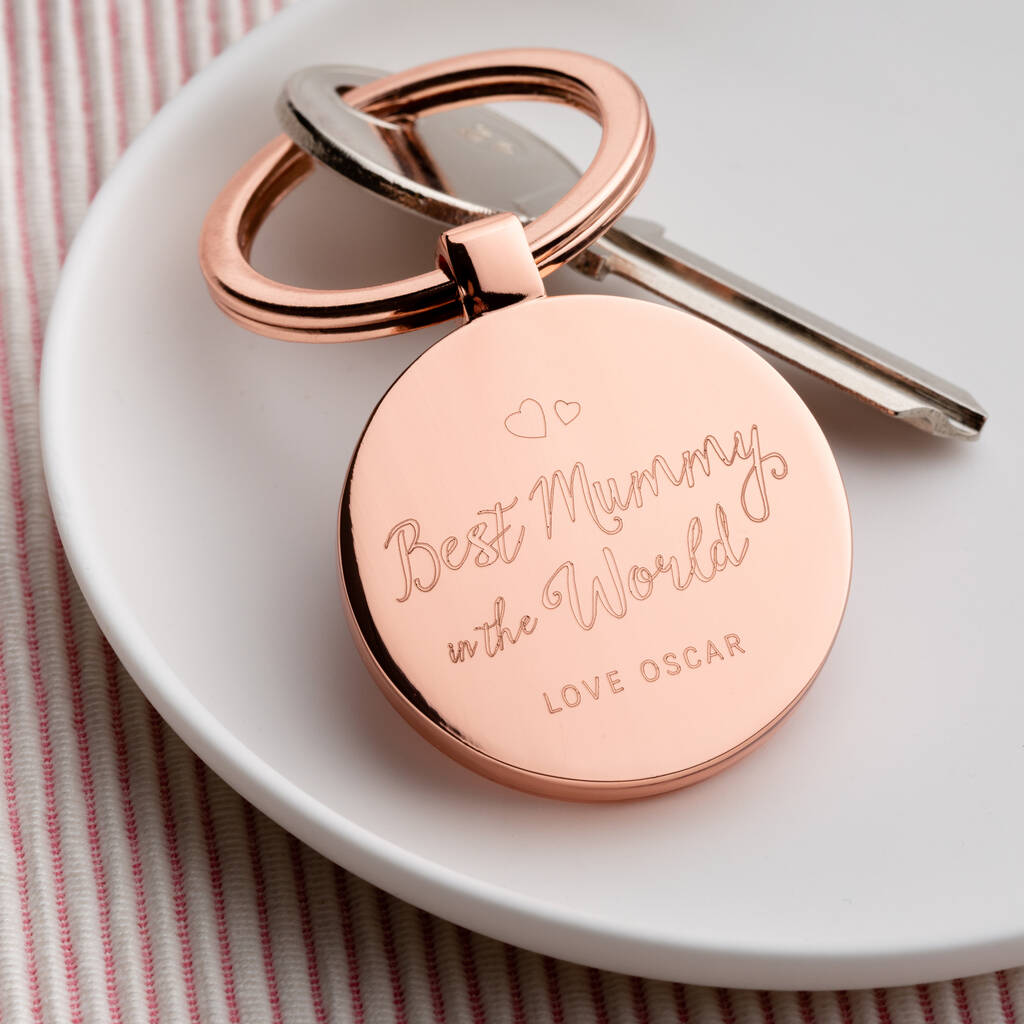 Personalised Best Mummy In The World Keyring