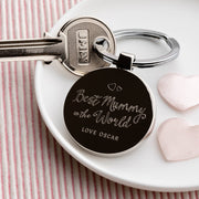 Personalised Best Mummy In The World Keyring