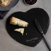Personalised Couples Slate Cheese Board