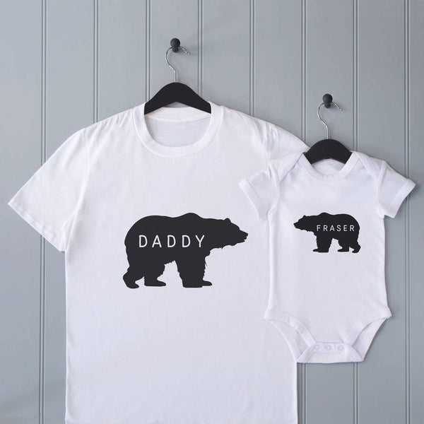 Daddy bear baby hot sale bear t shirt