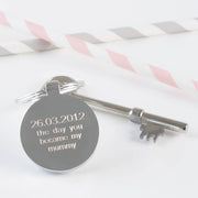 Personalised Day You Became My Mummy Keyring