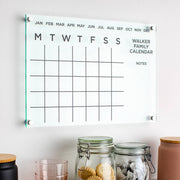 Personalised Family Acrylic Monthly Wall Calendar