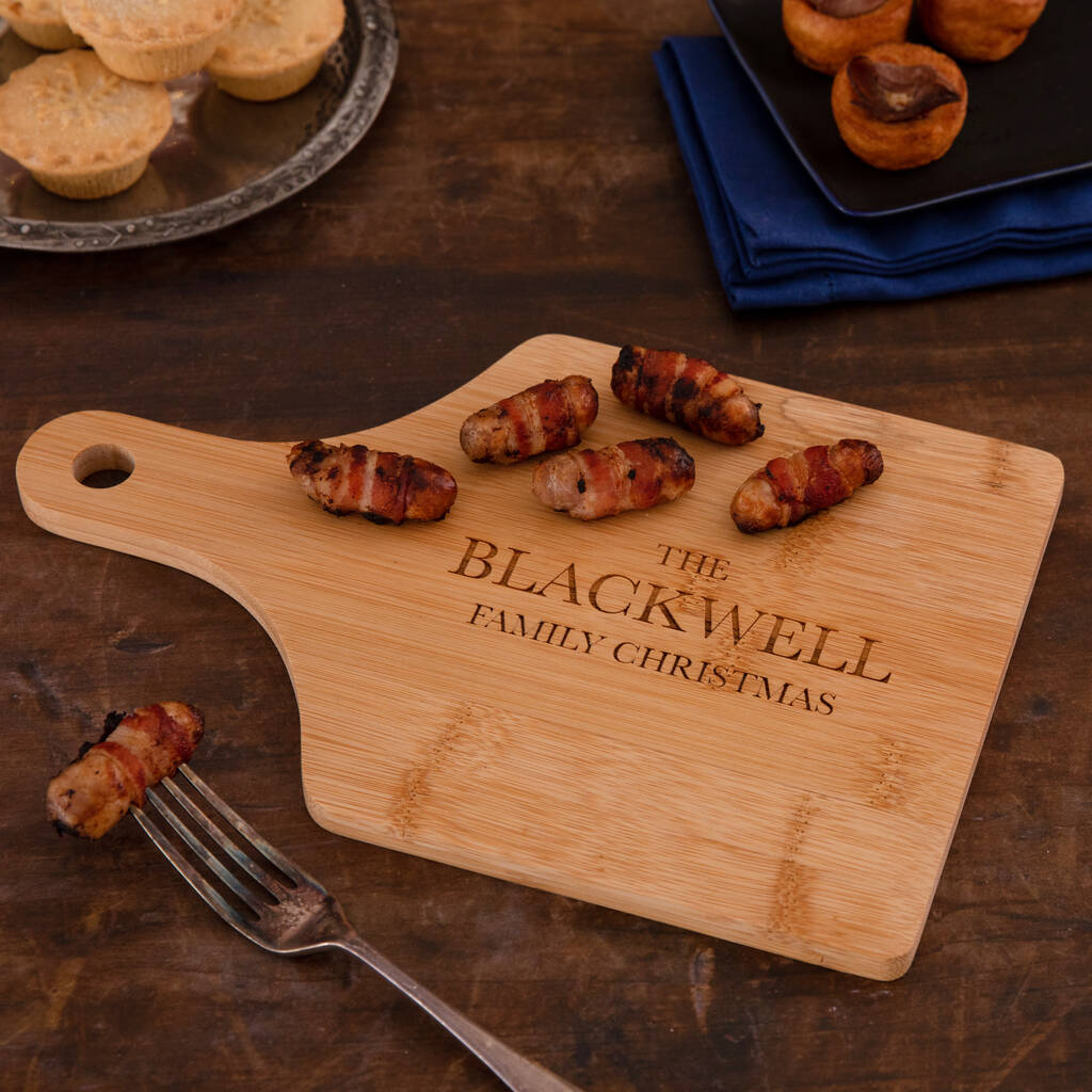 Personalised Family Christmas Chopping Board
