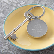 Personalised First Father's Day Keyring
