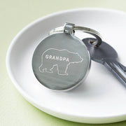 Personalised Grandpa Bear Father's Day Keyring