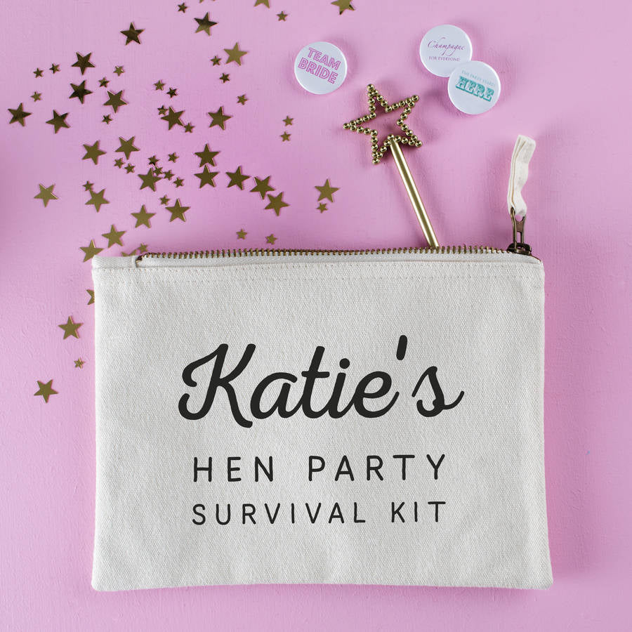 Personalised Hen Party Survival Pouch Twenty-Seven