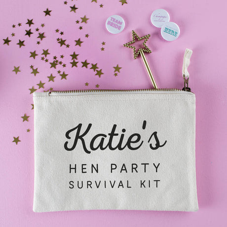 Personalised Hen Party Survival Pouch