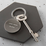 Personalised Handwriting Engraved Father's Day Keyring