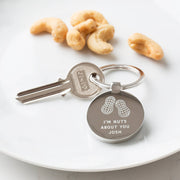 Personalised Nuts About You Keyring