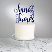 Personalised Star Couples Cake Topper