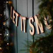 Personalised Wooden Christmas Garland
