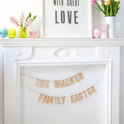 Personalised Wooden Easter Family Garland