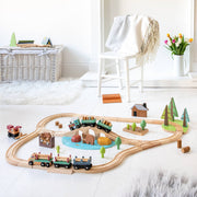 Personalised Wooden Wild Pines Train Set