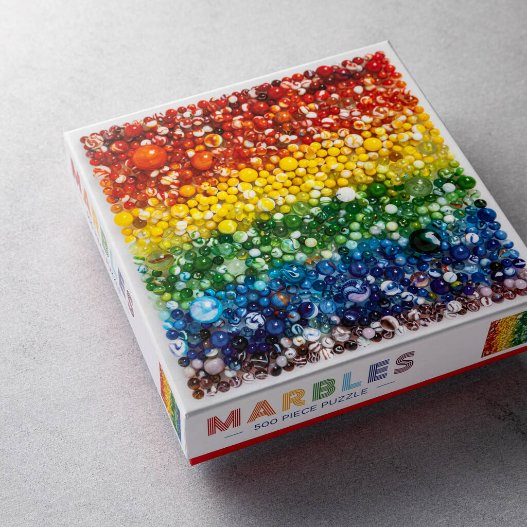 Rainbow Marbles 500 Piece Jigsaw Puzzle | Twenty-Seven