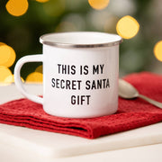 Secret Santa Gift Christmas Enamel Mug