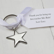 Star Keyring Teacher Gift And Personalised Tag
