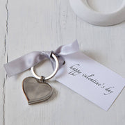 Valentine's Day Heart Keyring And Personalised Tag